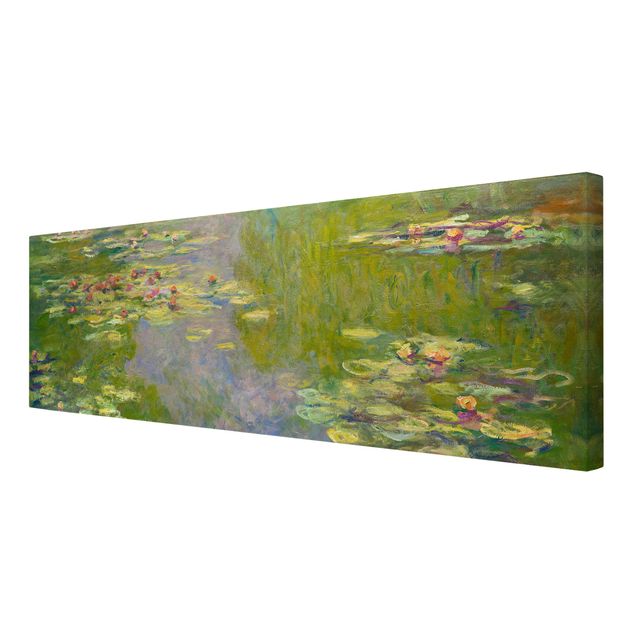 Leinwandbilder Wohnzimmer modern Claude Monet - Grüne Seerosen