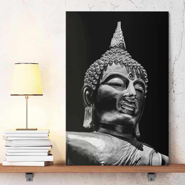 Leinwand Bilder XXL Buddha Statue Gesicht