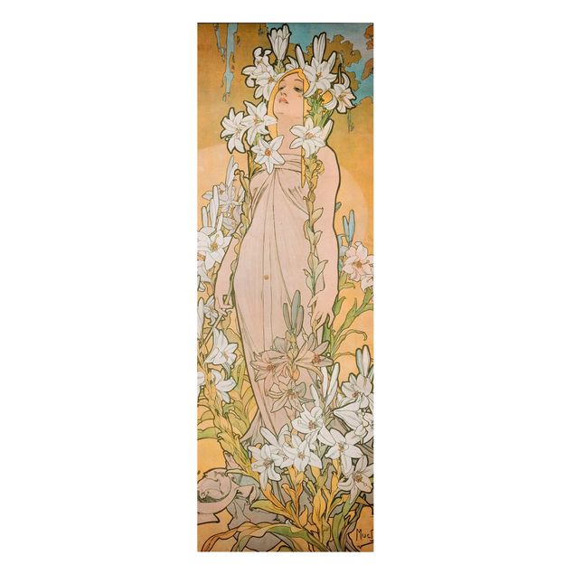 Wandbilder Stillleben Alfons Mucha - Die Lilie