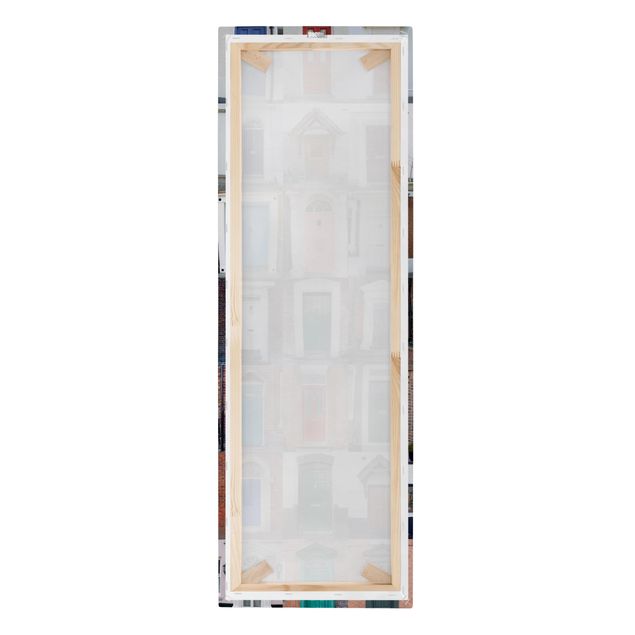 Leinwandbild - 100 Türen - Panorama Hoch
