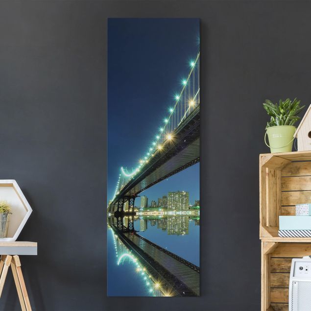 Wandbilder XXL Abstract Manhattan Bridge
