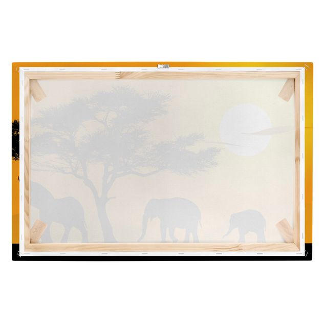 Leinwandbilder Tier African Elefant Walk