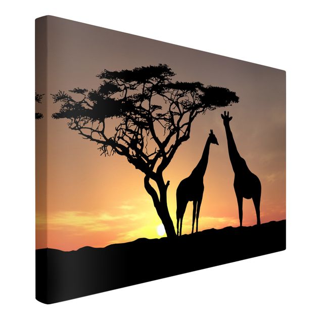 Wandbilder Tiere African Sunset