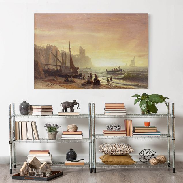 Kunstdrucke Romantik Albert Bierstadt - Fischereiflotte
