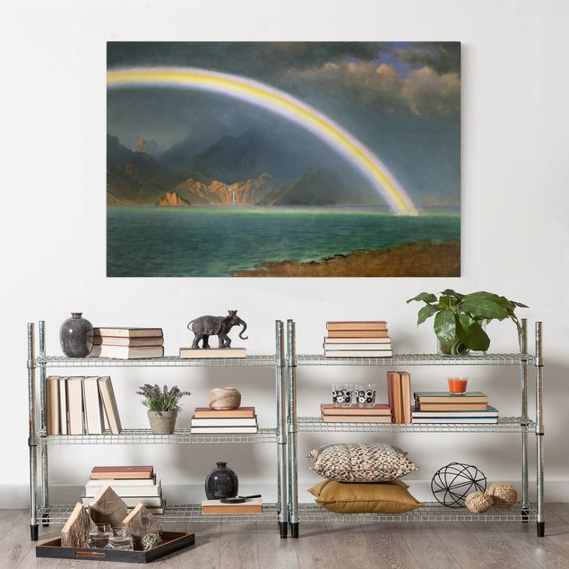 Romantik Bilder Albert Bierstadt - Regenbogen über Jenny Lake