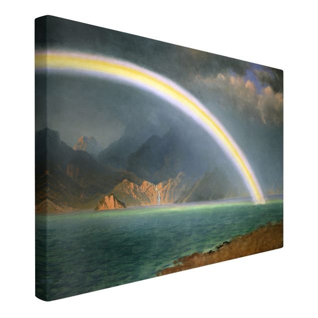Kunstdrucke auf Leinwand Albert Bierstadt - Regenbogen über Jenny Lake