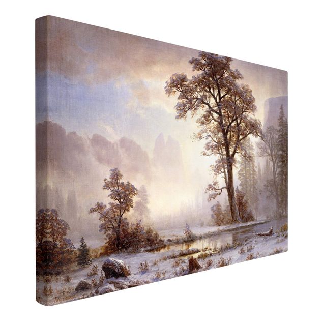 Kunstdrucke auf Leinwand Albert Bierstadt - Yosemite Valley bei Schneefall