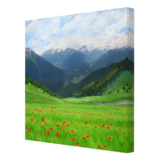 Wandbilder Alpenwiese