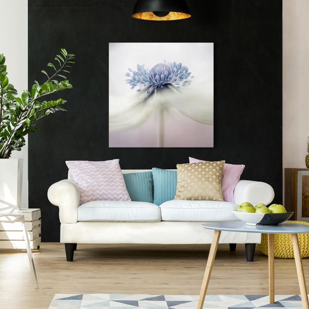 Leinwandbilder Wohnzimmer modern Anemone in Violett
