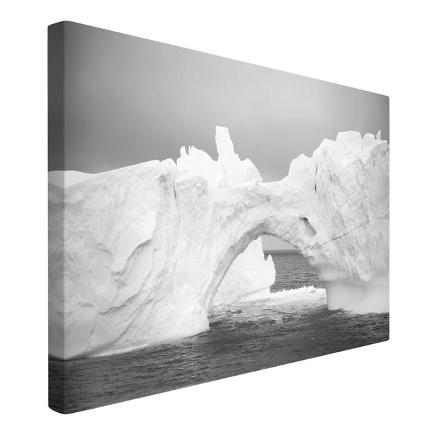 Wandbilder Schwarz-Weiß Antarktischer Eisberg II