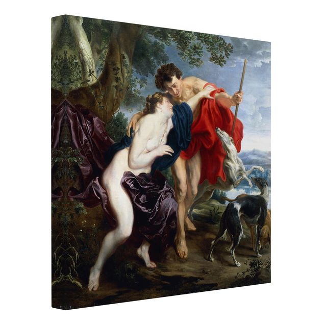 Leinwand Kunstdruck Anthonis van Dyck - Venus und Adonis