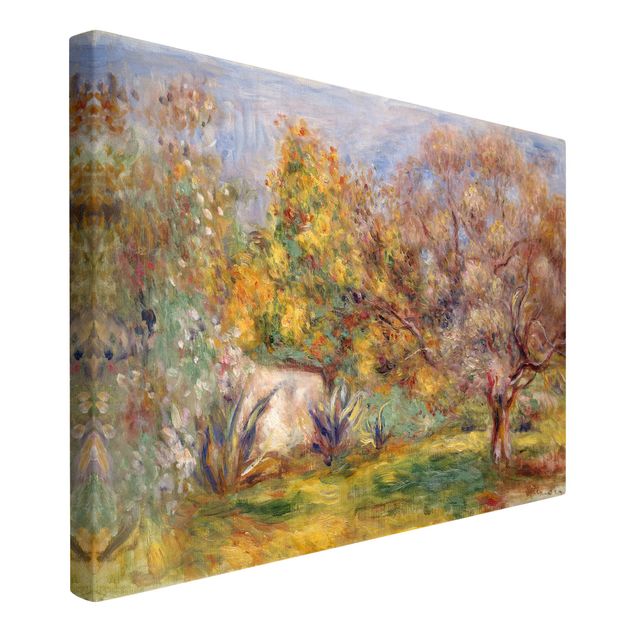 Leinwand Kunstdruck Auguste Renoir - Garten mit Olivenbäumen