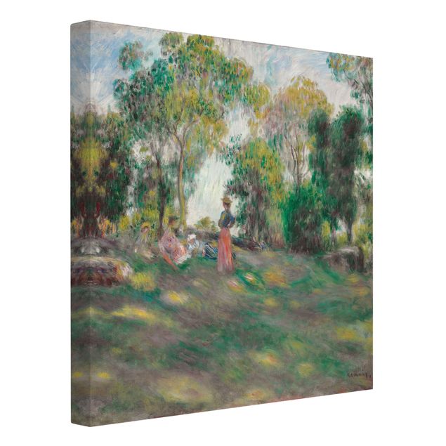 Leinwandbild Kunstdruck Auguste Renoir - Landschaft mit Figuren