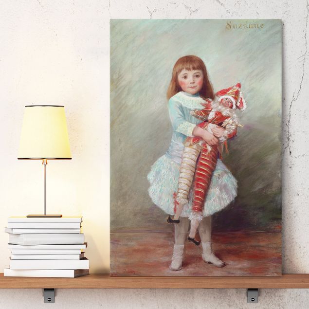 Leinwandbilder XXL Auguste Renoir - Suzanne mit Harlekinpuppe