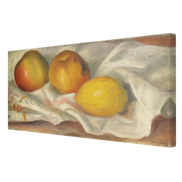 Bilder auf Leinwand Auguste Renoir - Äpfel und Zitrone