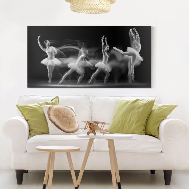 Wandbilder Wohnzimmer modern Ballerina Art Wave