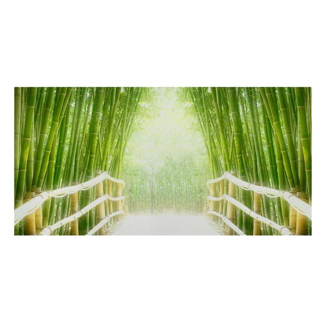 Moderne Leinwandbilder Wohnzimmer Bamboo Way