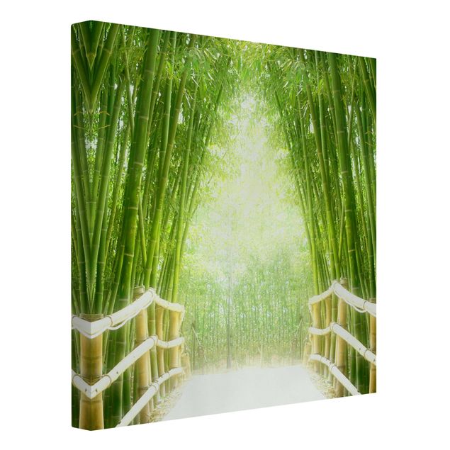 Wandbilder Wald Bamboo Way