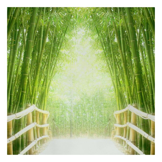Wandbilder Wohnzimmer modern Bamboo Way