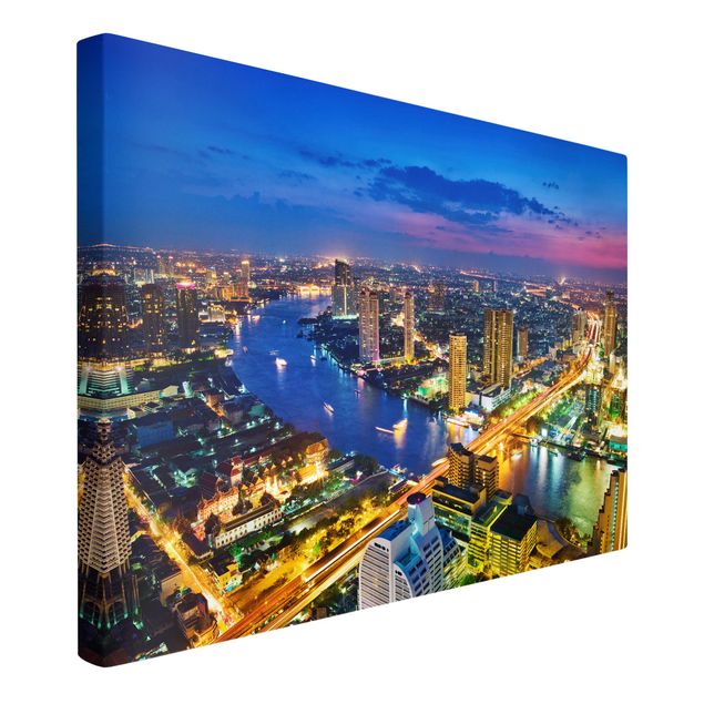 Leinwandbilder Wohnzimmer modern Bangkok Skyline