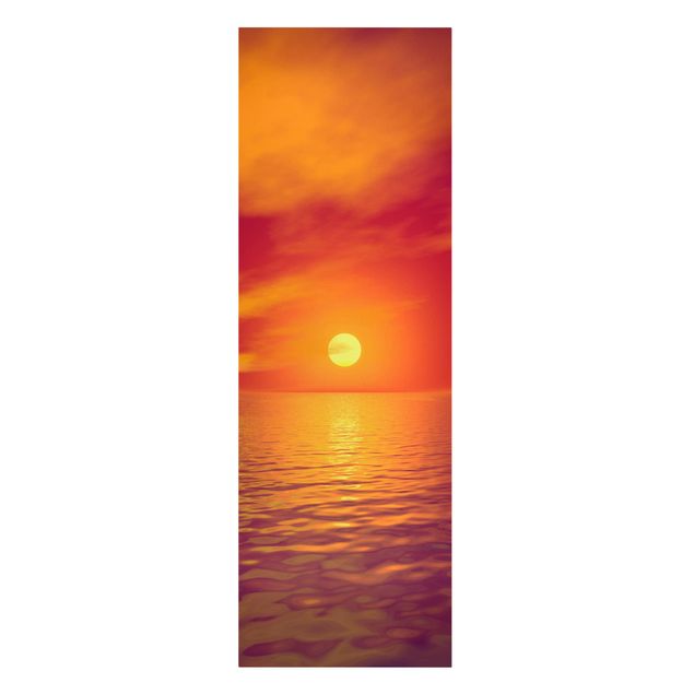 Leinwandbilder Strand und Meer Beautiful Sunset