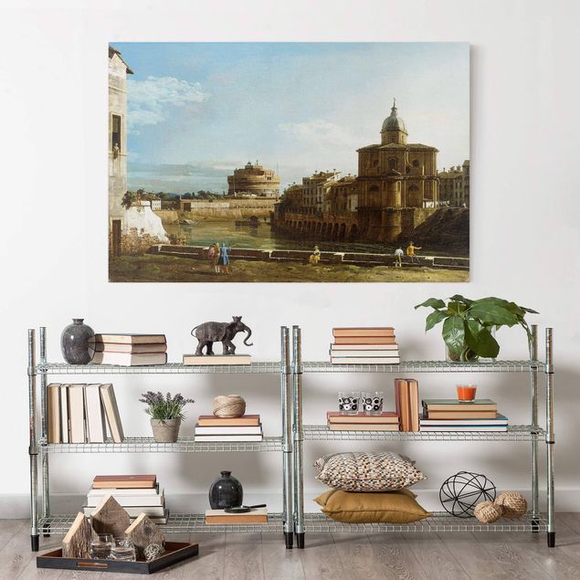 Expressionismus Bilder Bernardo Bellotto - Ansicht Roms am Ufer