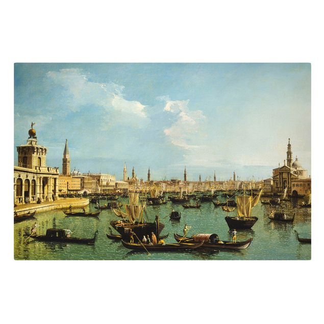 Leinwandbild Kunstdruck Bernardo Bellotto - Bacino di San Marco Venedig