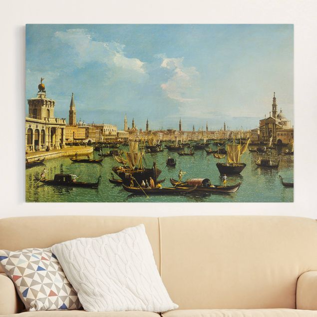 Leinwand Bilder XXL Bernardo Bellotto - Bacino di San Marco Venedig