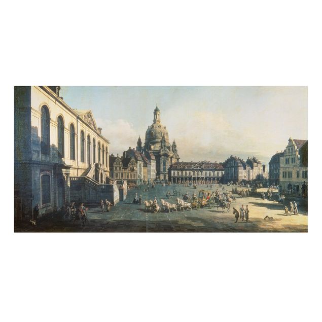 Post Impressionismus Bilder Bernardo Bellotto - Der Neue Markt in Dresden