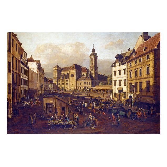 Leinwandbild Kunstdruck Bernardo Bellotto - Die Freyung in Wien