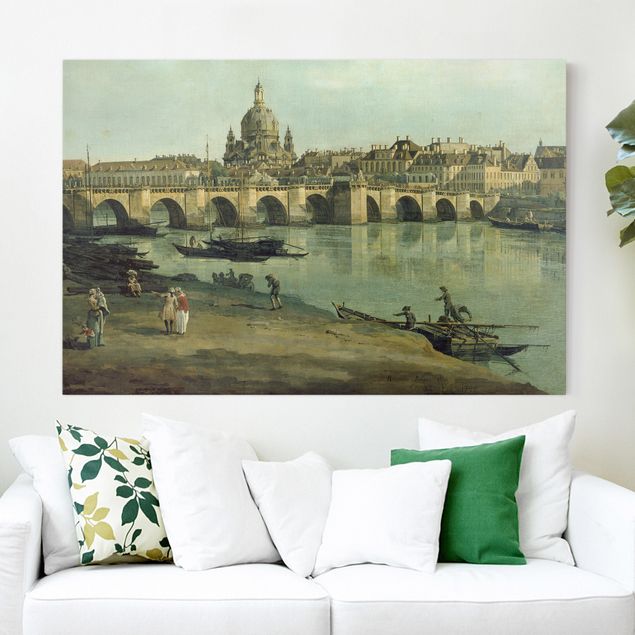 Wandbilder XXL Bernardo Bellotto - Dresden vom rechten Elbufer