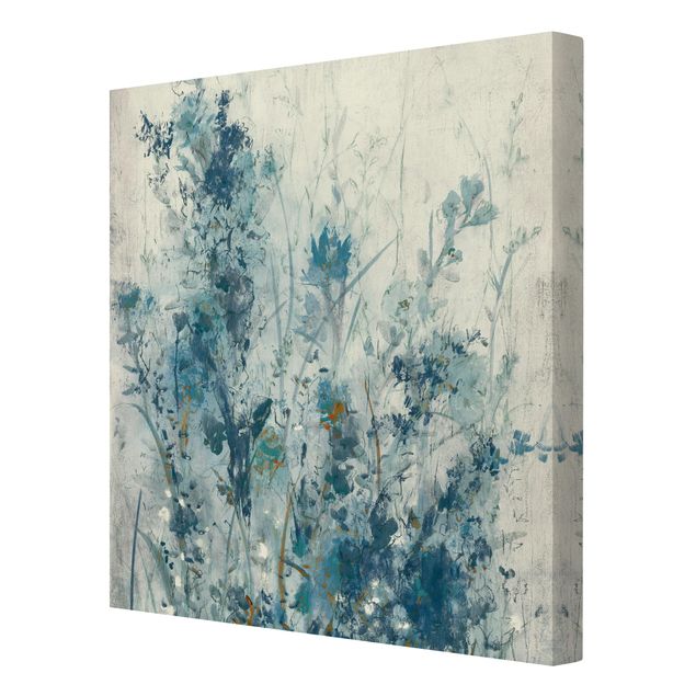 Schöne Wandbilder Blaue Frühlingswiese I