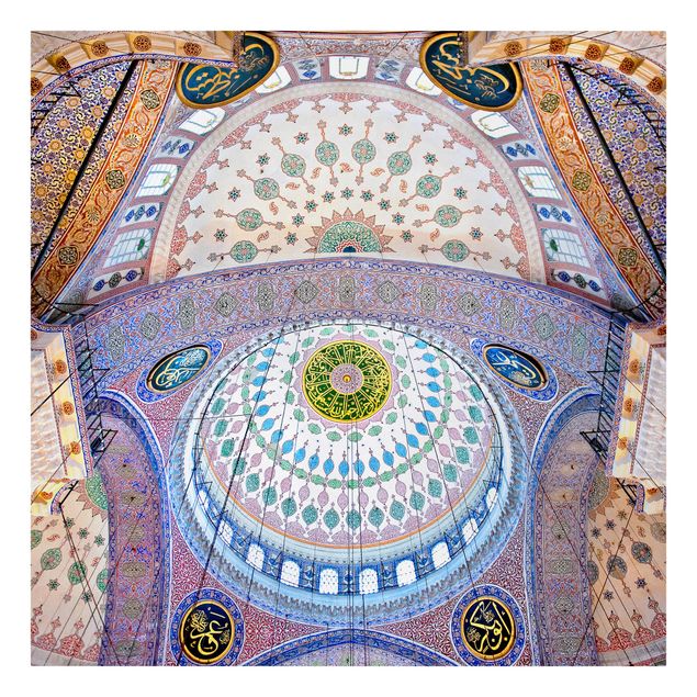 Leinwandbild - Blaue Moschee in Istanbul - Quadrat 1:1