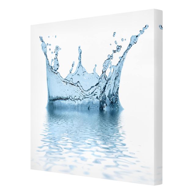 Schöne Leinwandbilder Blue Water Splash No.2