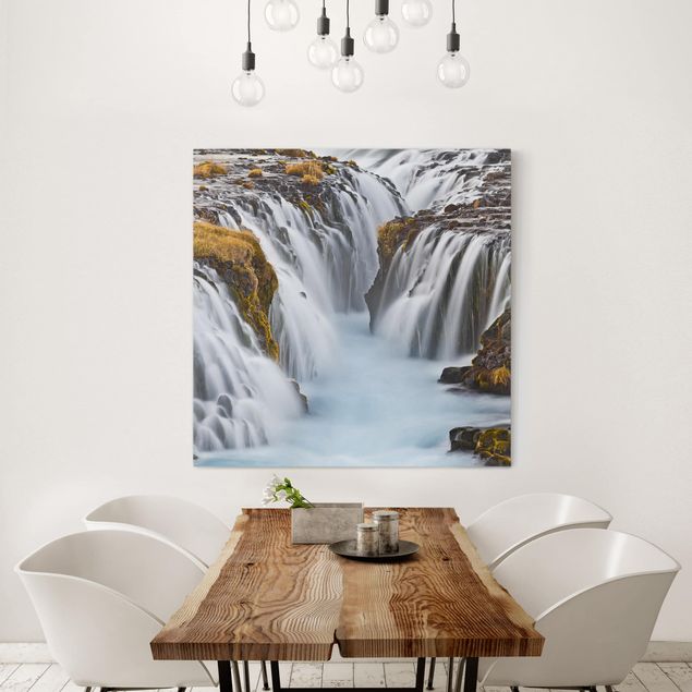 Leinwandbilder Landschaft Brúarfoss Wasserfall in Island