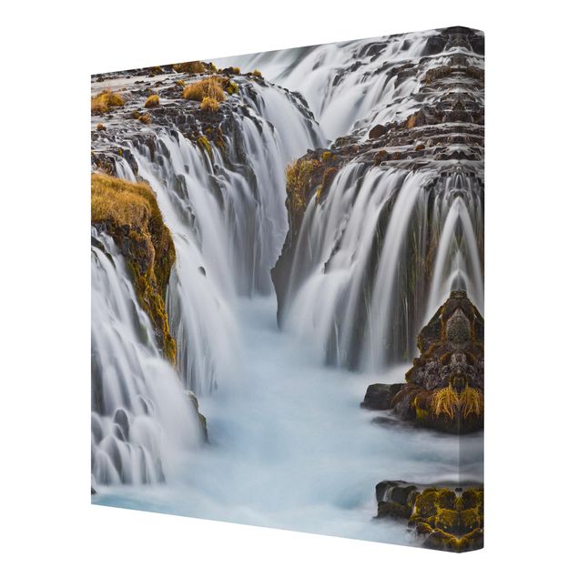 Schöne Leinwandbilder Brúarfoss Wasserfall in Island