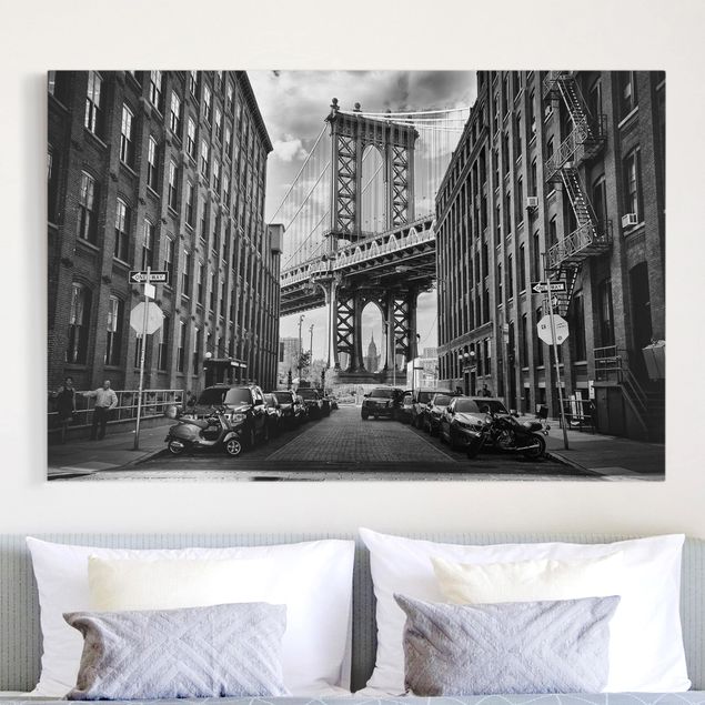 Leinwandbilder XXL Manhattan Bridge in America
