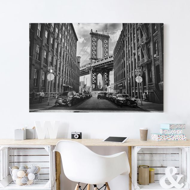 Leinwandbilder New York Manhattan Bridge in America