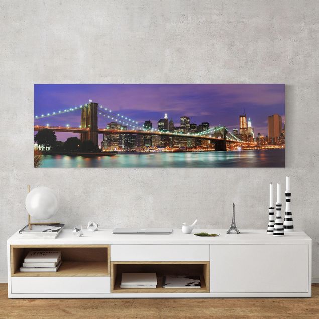 New York Leinwand Brooklyn Bridge in New York City