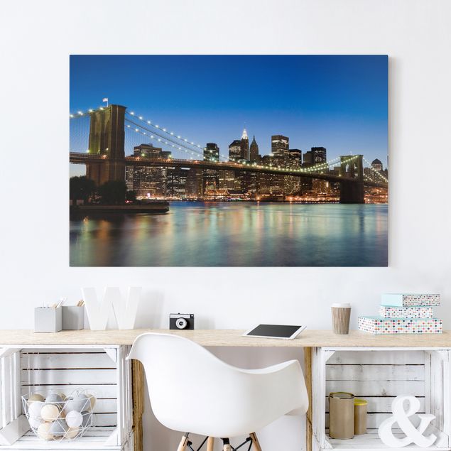 Leinwandbilder New York Brooklyn Brücke in New York
