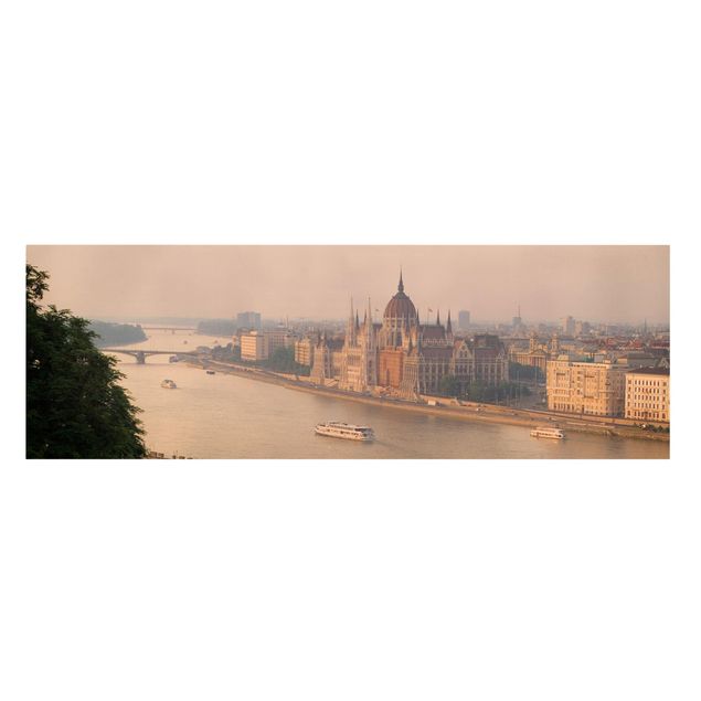 Schöne Leinwandbilder Budapest Skyline