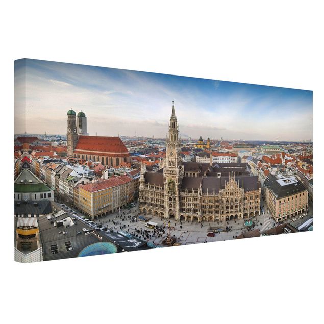 Moderne Leinwandbilder Wohnzimmer City of Munich