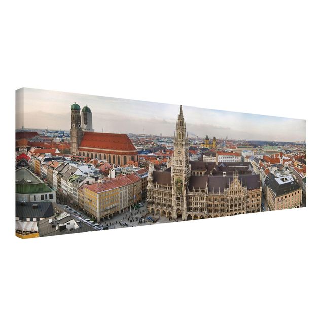 Moderne Leinwandbilder Wohnzimmer City of Munich