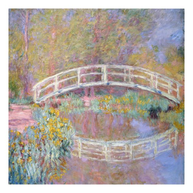 Kunstdrucke auf Leinwand Claude Monet - Brücke Monets Garten