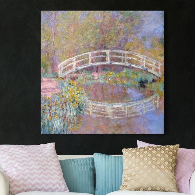 Wandbilder XXL Claude Monet - Brücke Monets Garten