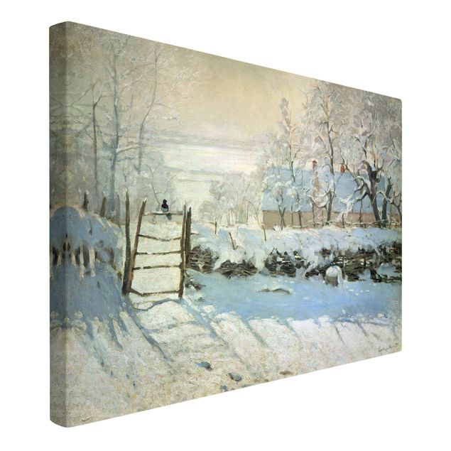 Leinwand Kunstdruck Claude Monet - Die Elster