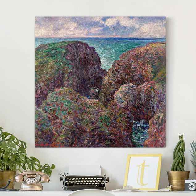 Wandbild Berge Claude Monet - Felsengruppe Port-Goulphar