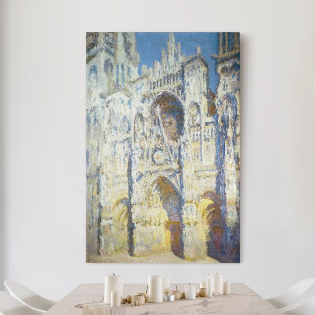 Leinwand Bilder XXL Claude Monet - Kathedrale von Rouen