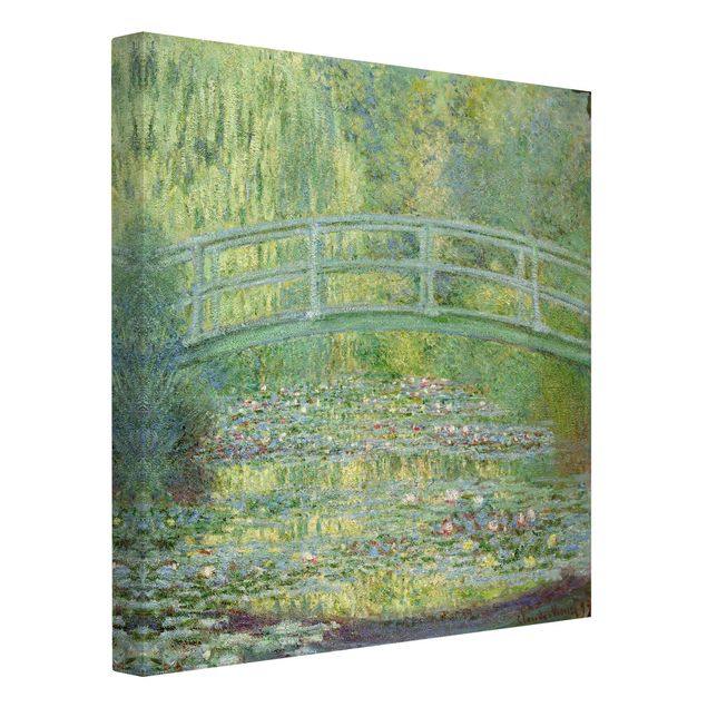 Leinwandbild Kunstdruck Claude Monet - Japanische Brücke