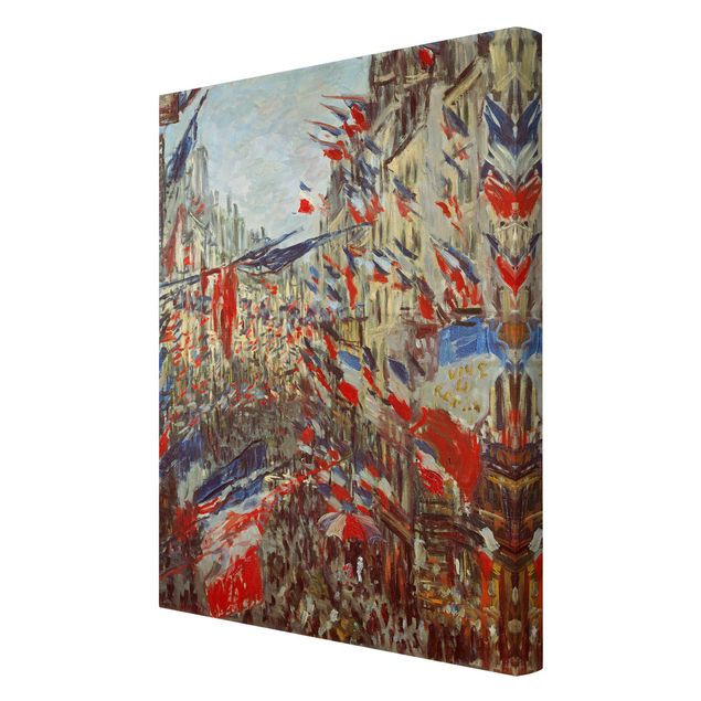 Claude Monet Bilder Claude Monet - Straße im Flaggenschmuck